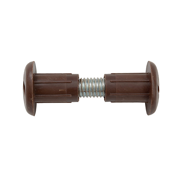 4 vis liaison plastique acier brun Diall M6 Ø8 x L.15m x Ep.30 mm