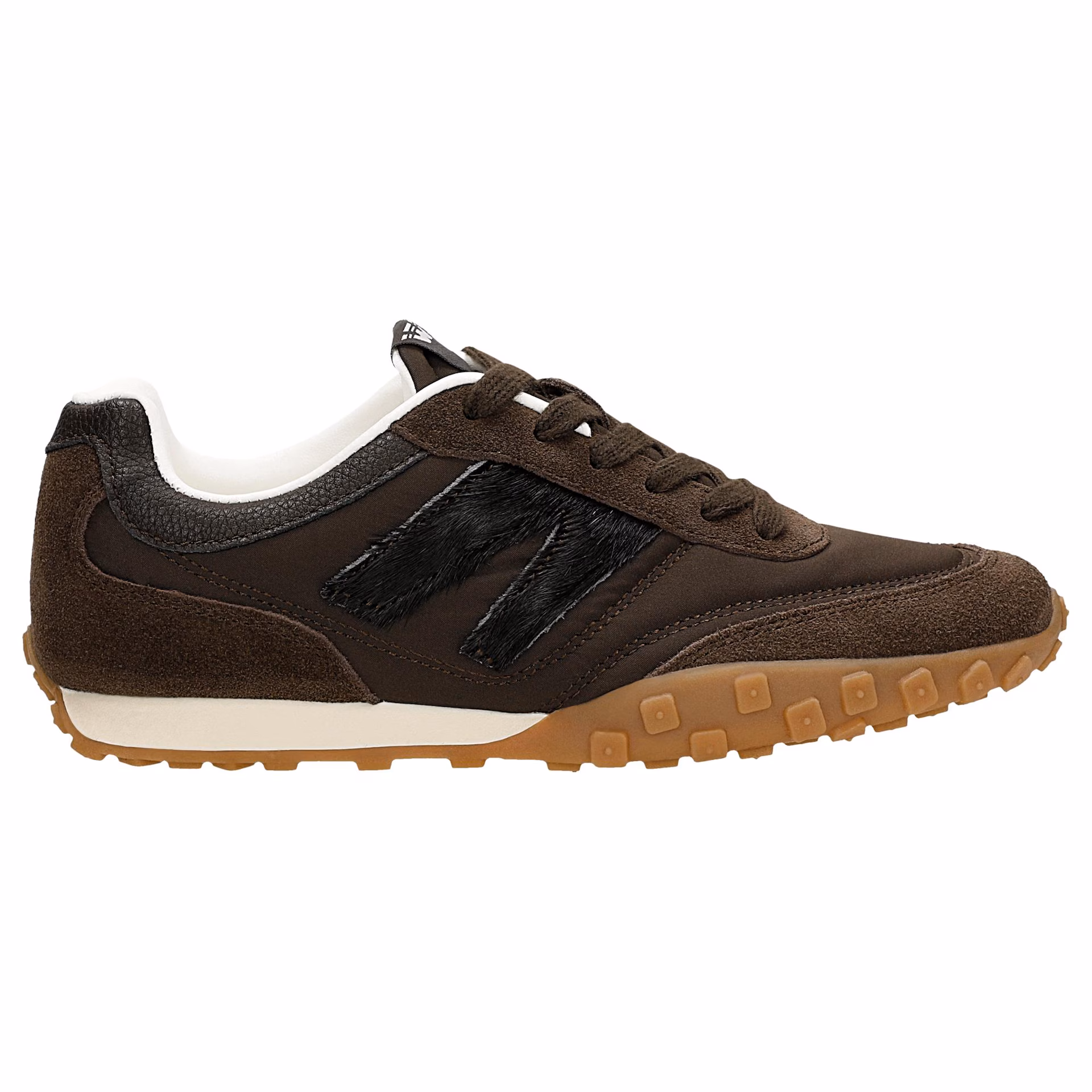 Sneakersy damskie w czekoladowym odcieniu