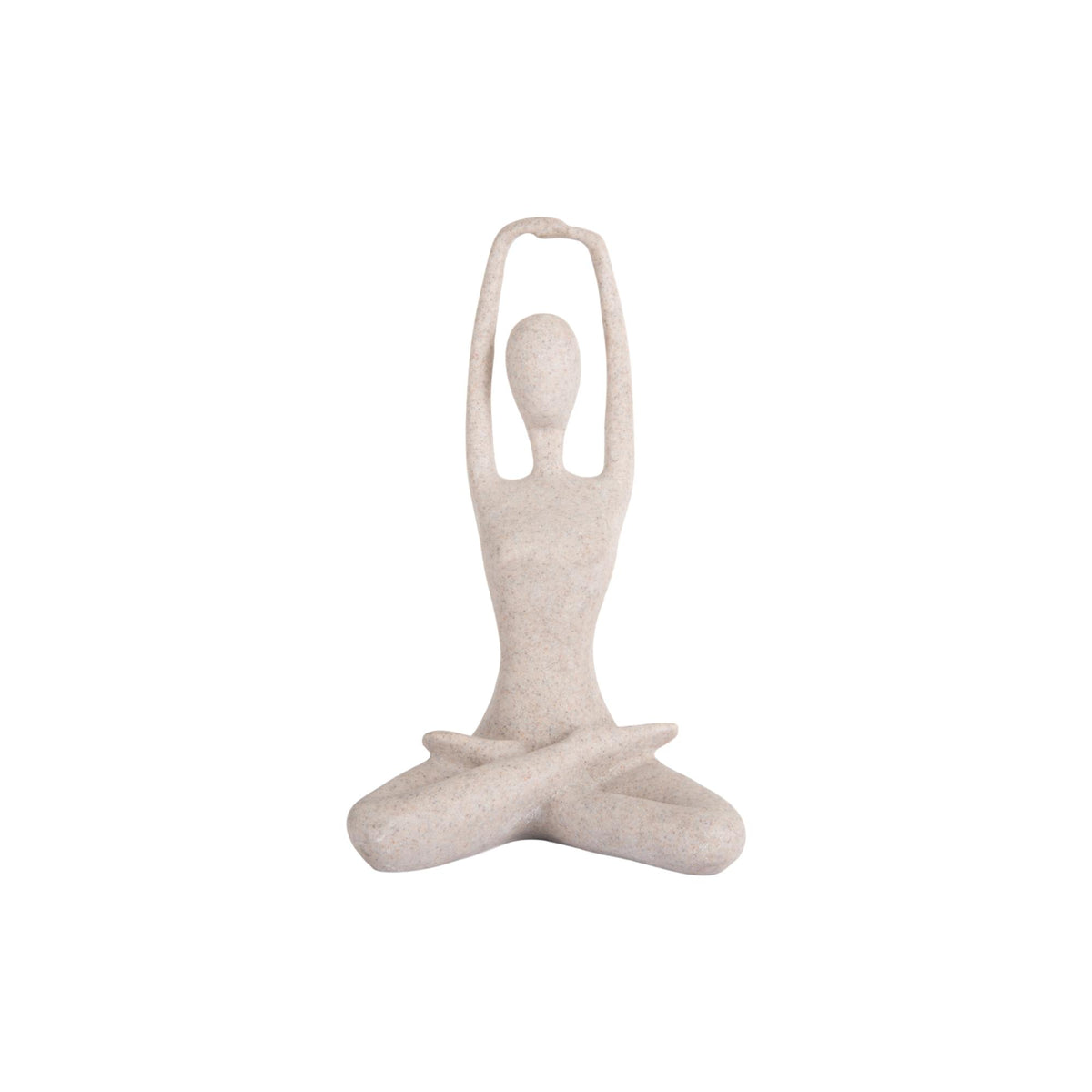 Present Time ornament Stretched Lotus - grijs - 14.5x12x23.5cm