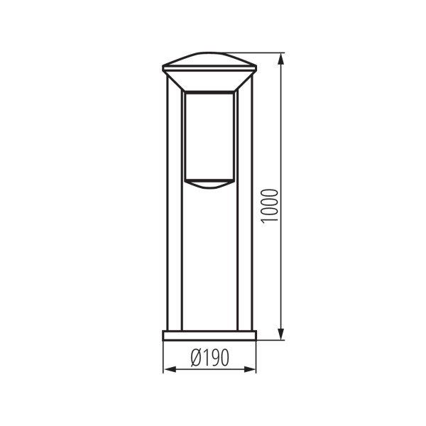 Oprawa ogrodowa LL DOBA 100 B 66098 LightLogic E27 IP44 czarna zewnętrzna