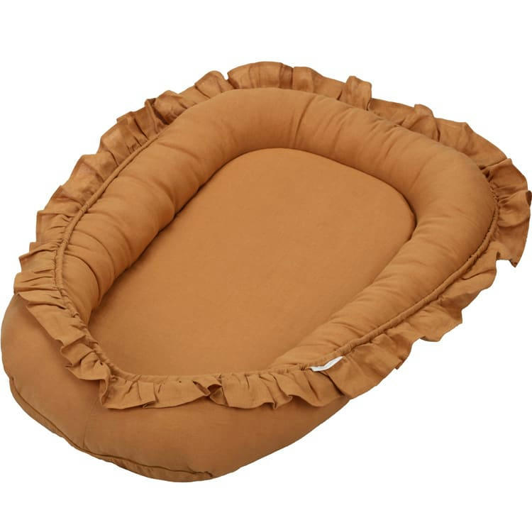 - Réducteur de lit à volants caramel Pure nature