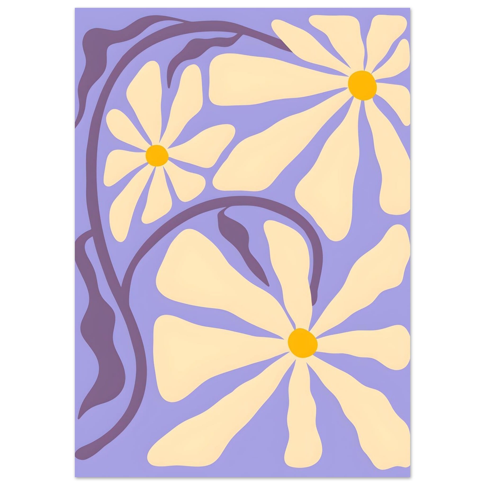 Artfulprints Poster Matisse – Essence of bloom  - 50x70 cm - Paars