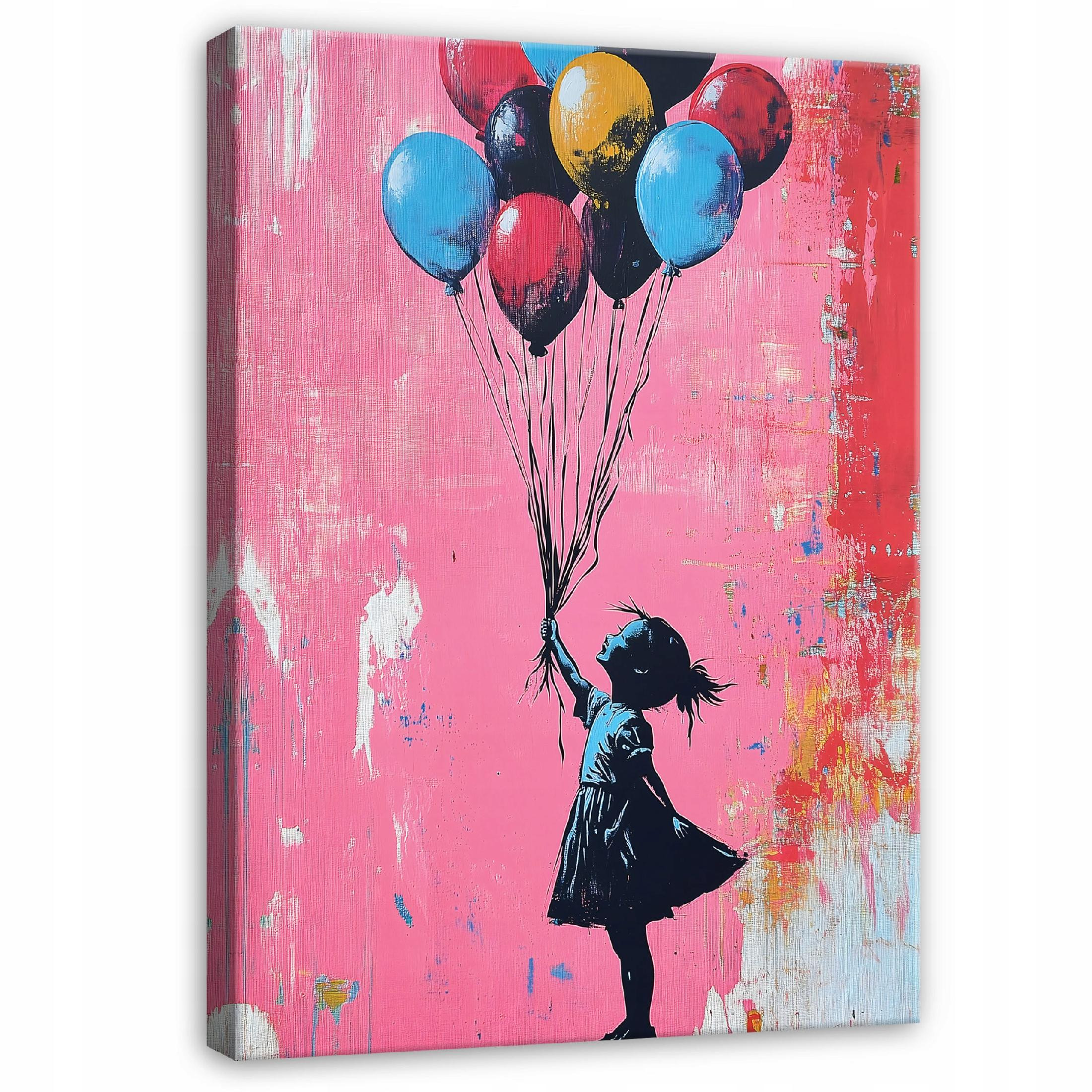 Obraz Abstrakcja Banksy Dziewczynka Do Sypialni Salonu Kuchni 60X40