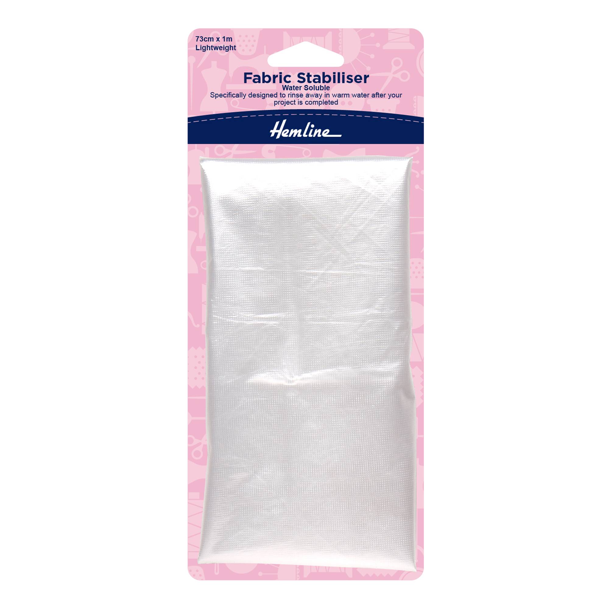 Hemline Water Soluble Fabric Stabiliser 73cm x 100cm