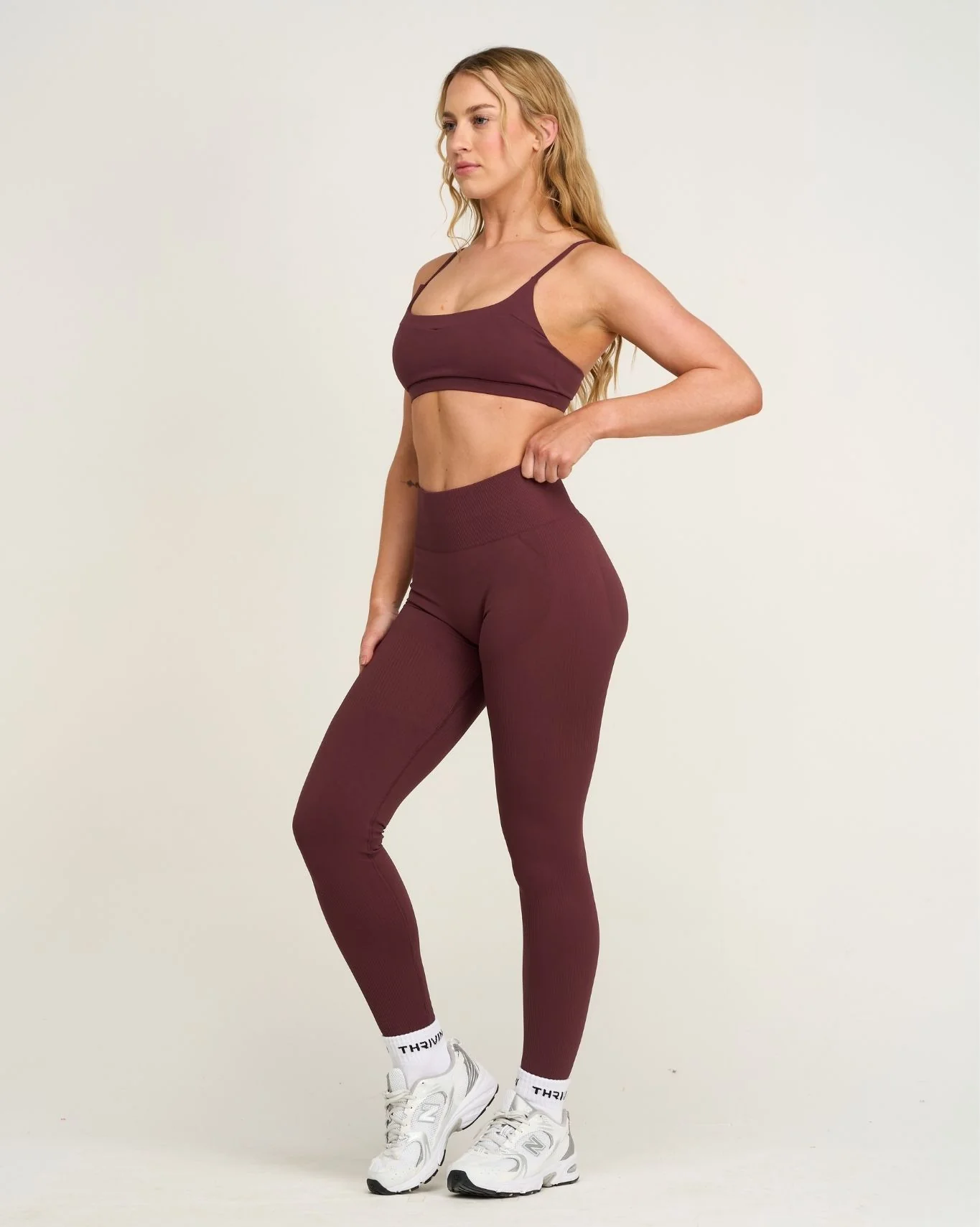 Elevate™ Sculpting High Waist Scrunch Leggings | Dark Mauve