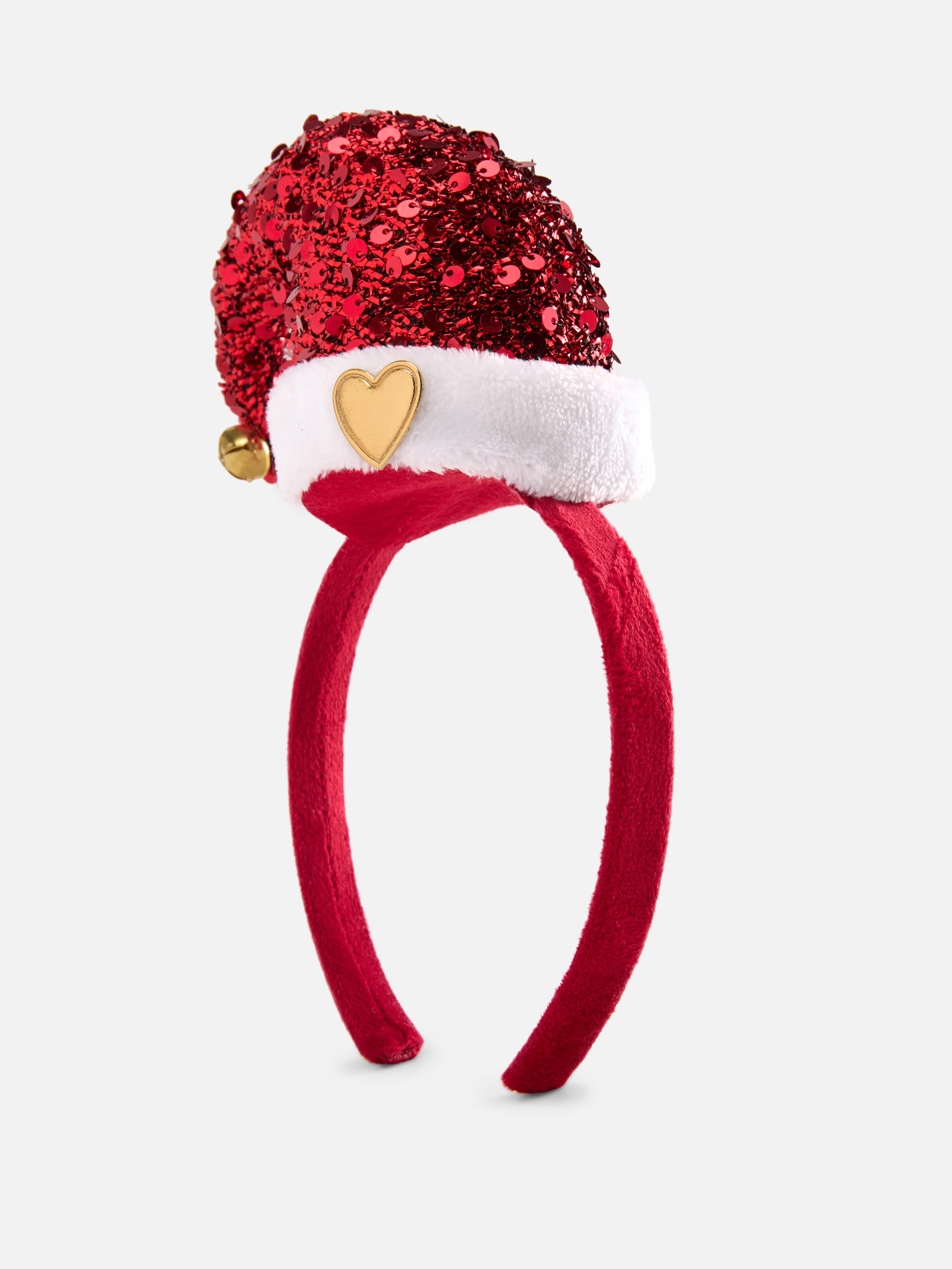 Christmas Sequin Santa Hat Headband