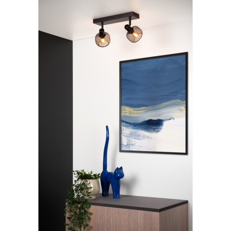 Spot Maren noir E14 2 x 40 W LUCIDE