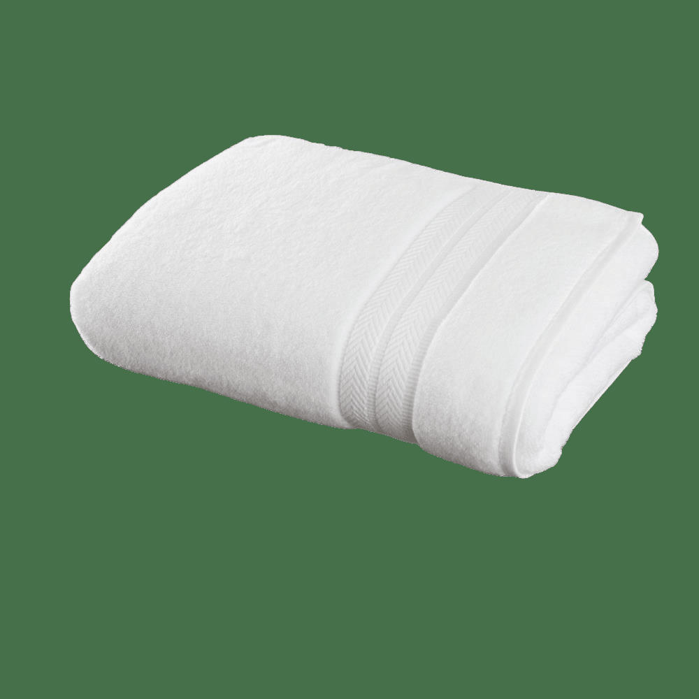 RIVIERA - Drap de bain en coton blanc 70x140 cm