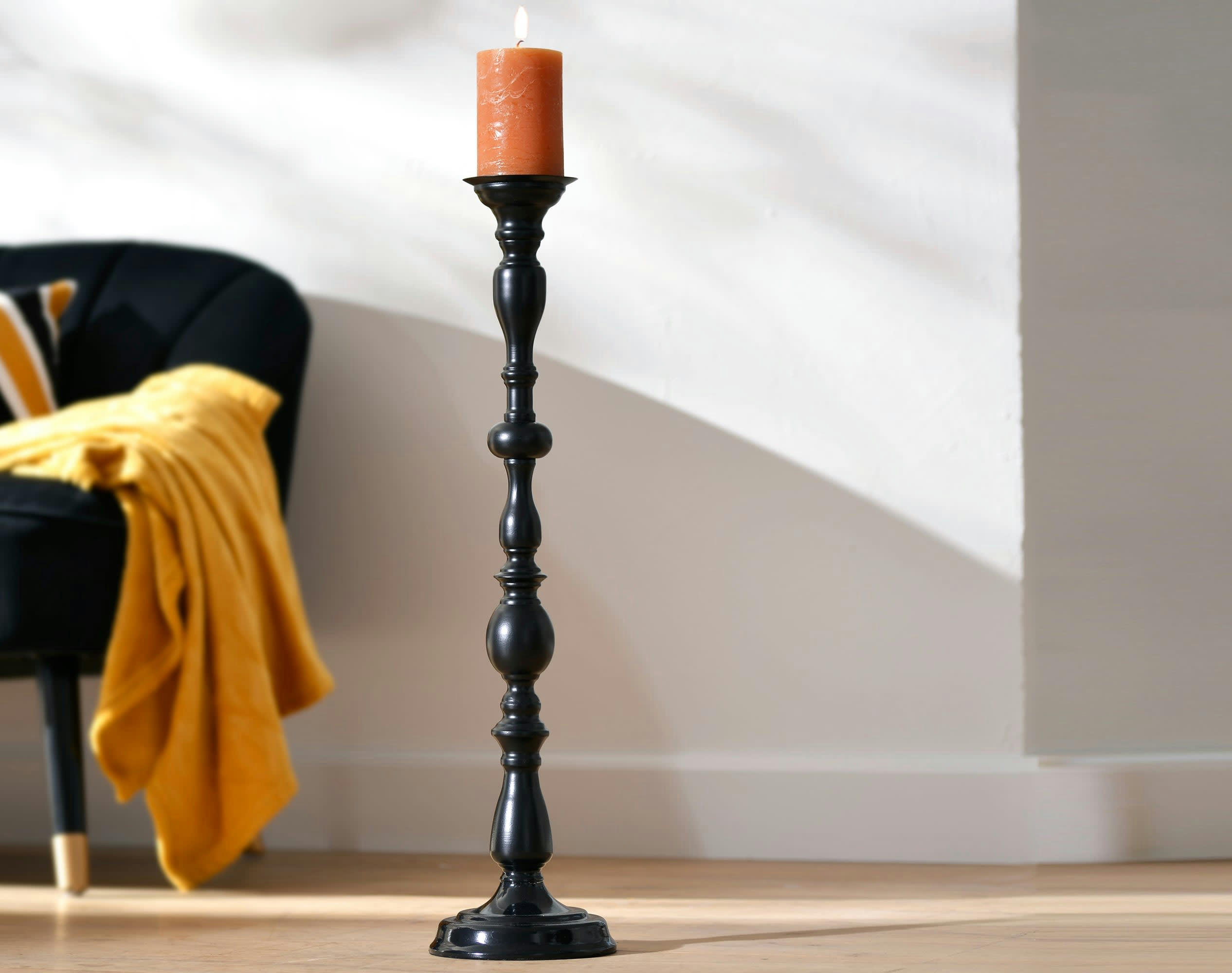 CLUEDO - Accessoire pour bougie en métal noir