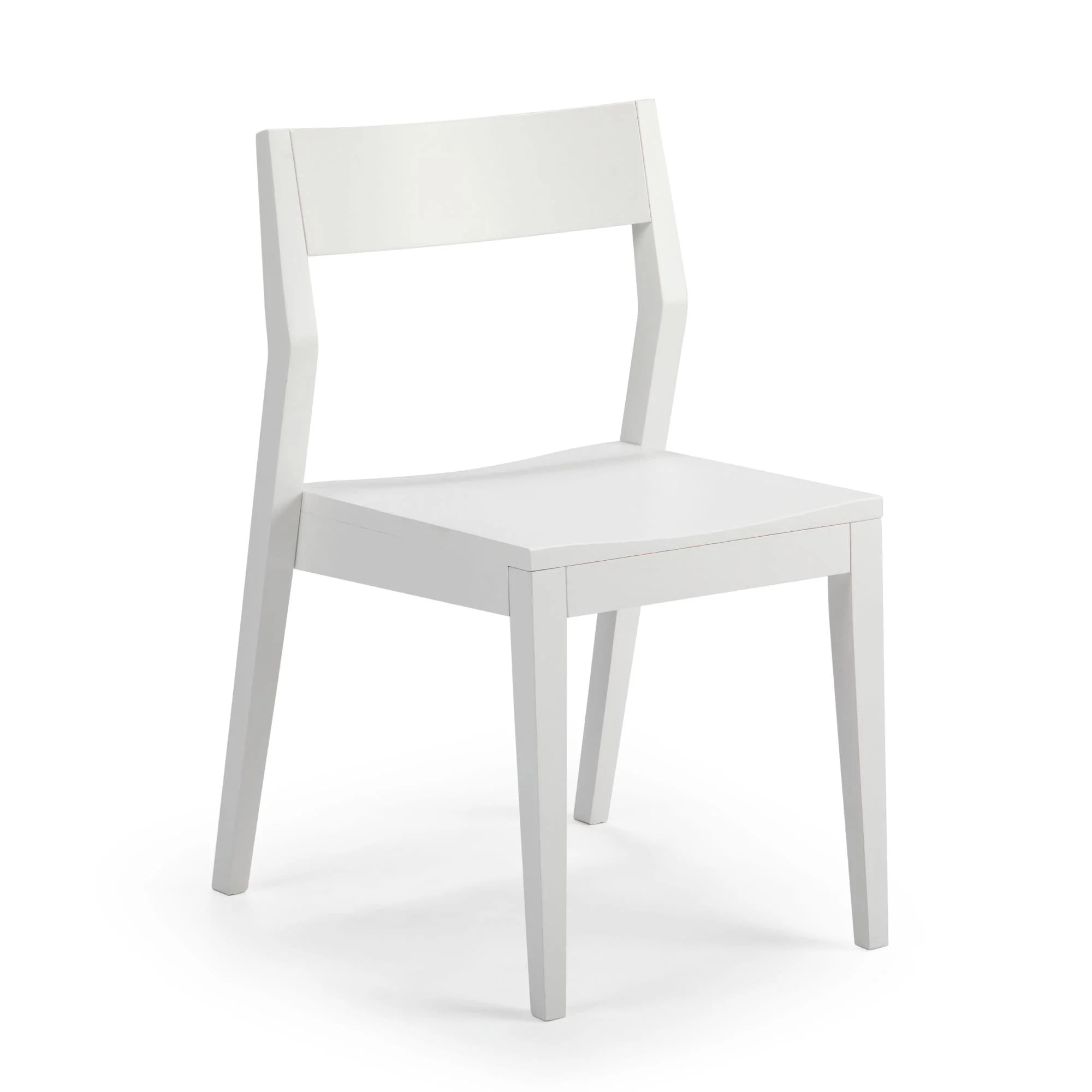 Plank and Beam Modern Solid Wood Dining Chair - 23.25 L x 19.75 W x 32.75 H