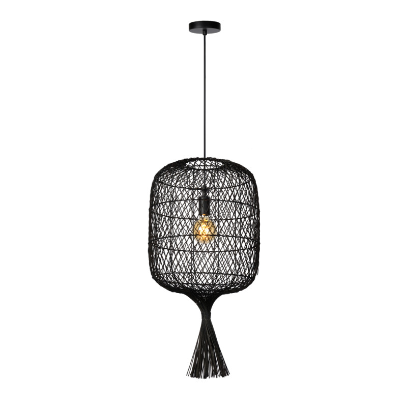 Suspension Garve noire Ø 40 cm E27 40 W LUCIDE