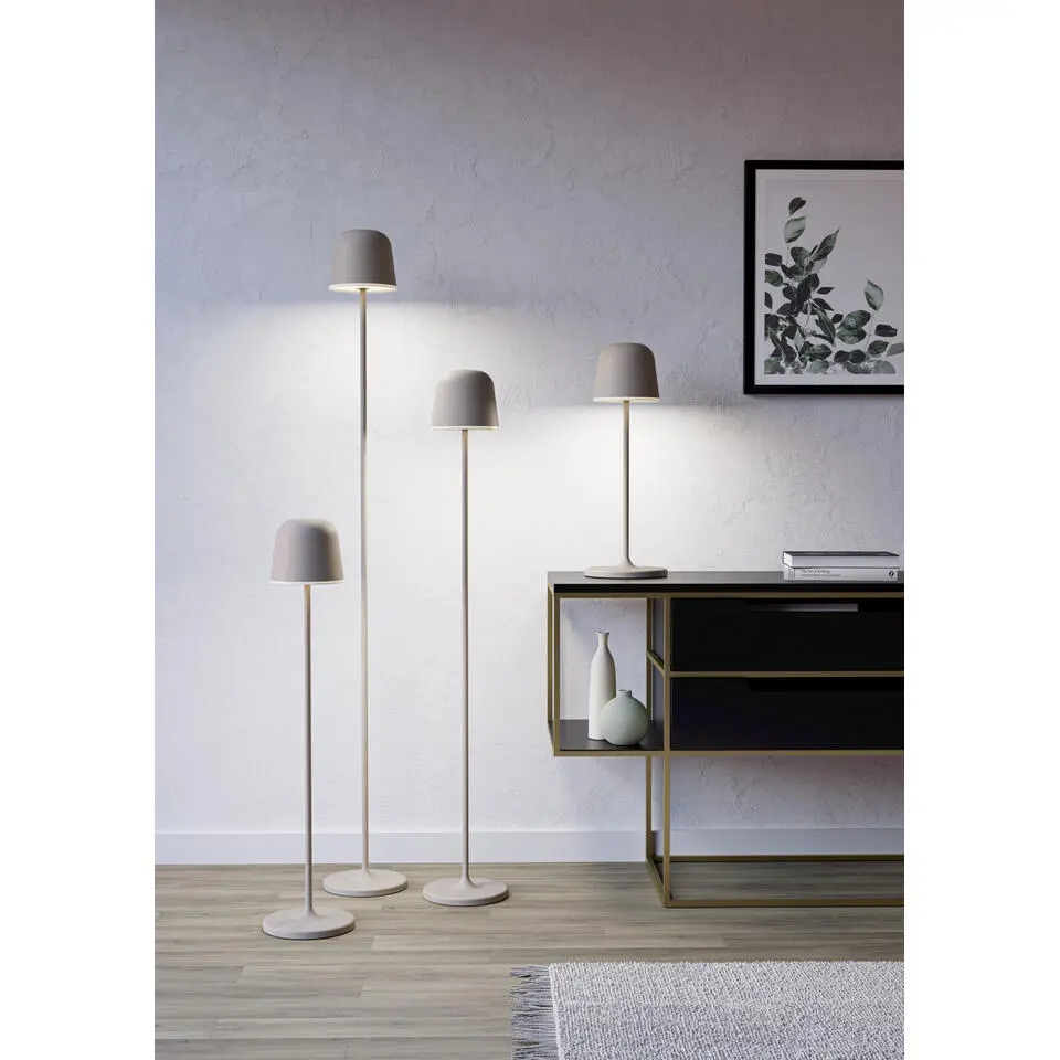 EGLO Mannera-L Staande lamp - USB-C - H 140 cm - Zand