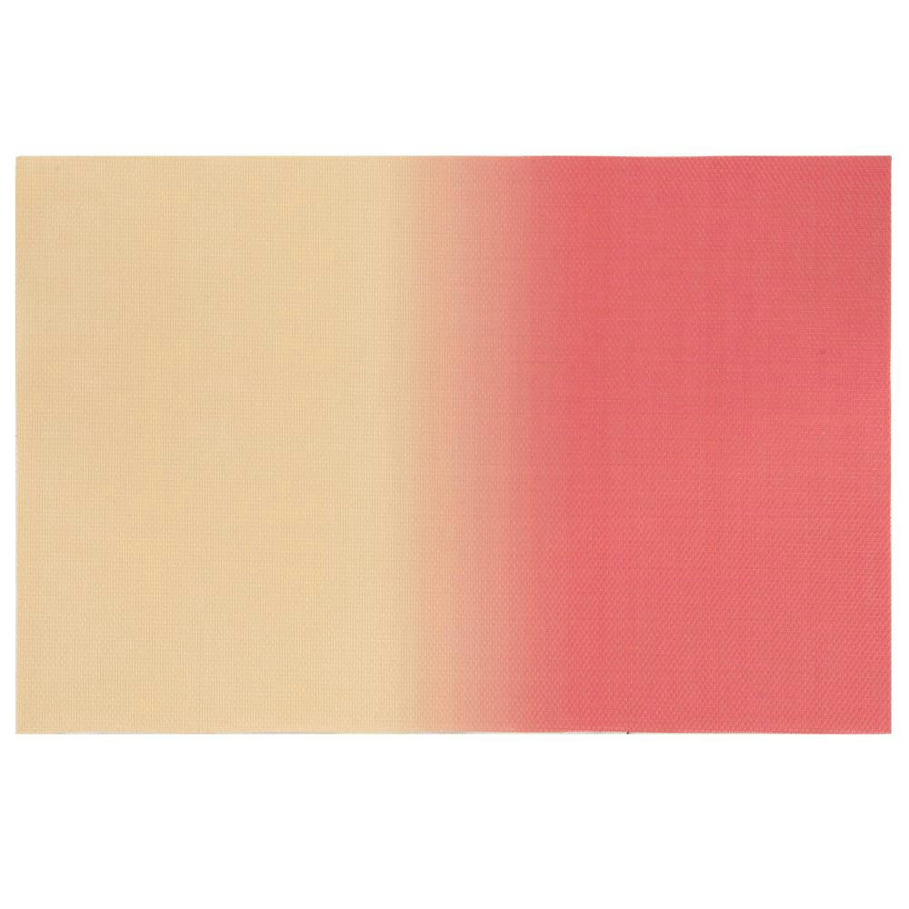 VALENCIA - Set de table tie and die jaune et orange