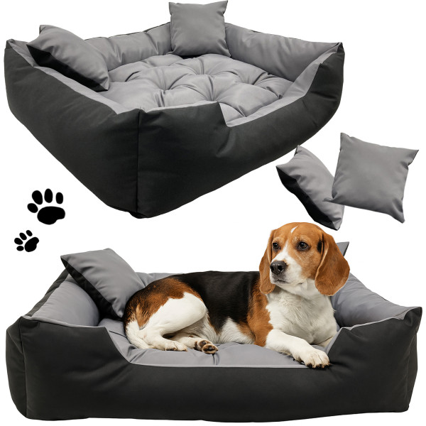 Legowisko Dla Psa Wodoodporne Posłanie Kanapa Sofa 75X65 Cm Szare