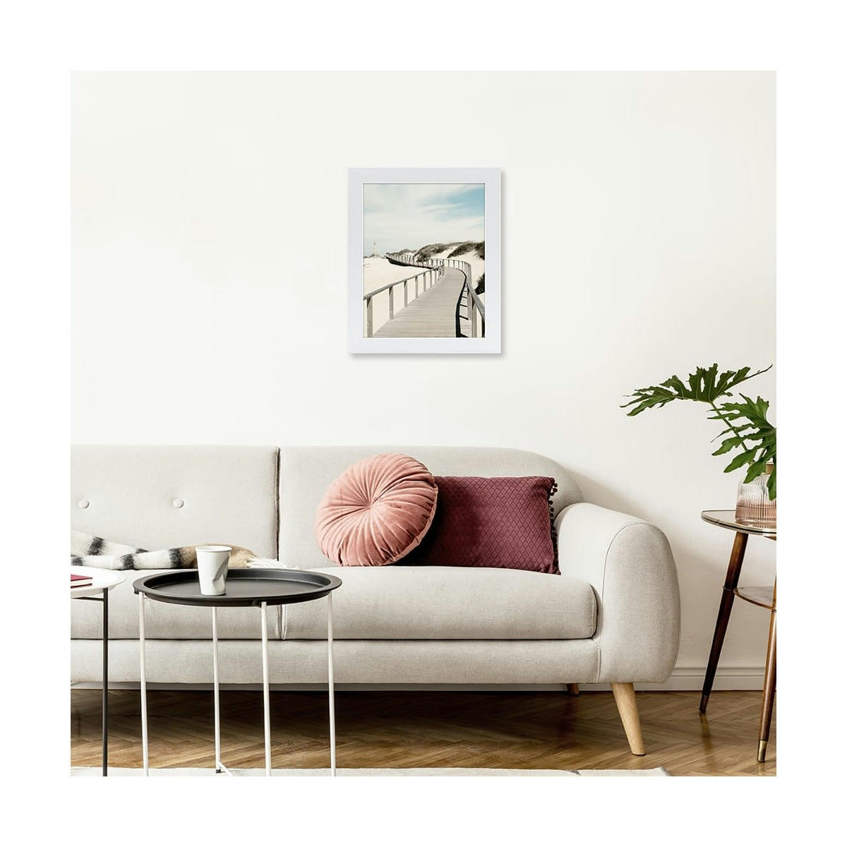 KARMA - Cadre photo blanc 24x30 cm bois reconstitué fsc