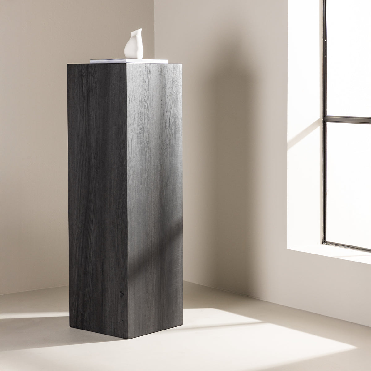 Nest living Rana Decoratieve Zuil Zwart - 130 x 40 cm