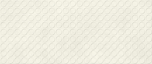 Carrelage effet Béton 3D Blanc Sable Circles 120x50x1 cm Mat Stavira - Mur intérieur (vendu par carton de 1,8 m²) - RO'MA CARRELAG