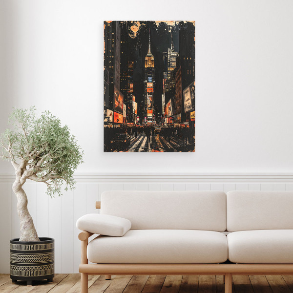 Obraz do salonu sypialni biura loftu, Nowy Jork Times Square 20x30