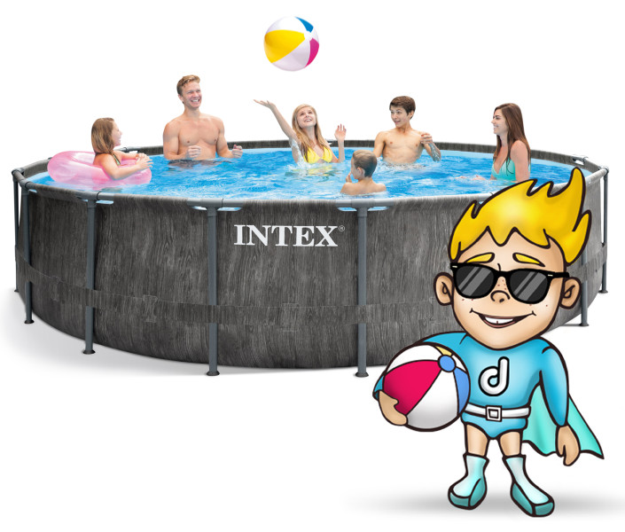 Basen ogrodowy stelażowy 457x122cm Intex zestaw 21w1