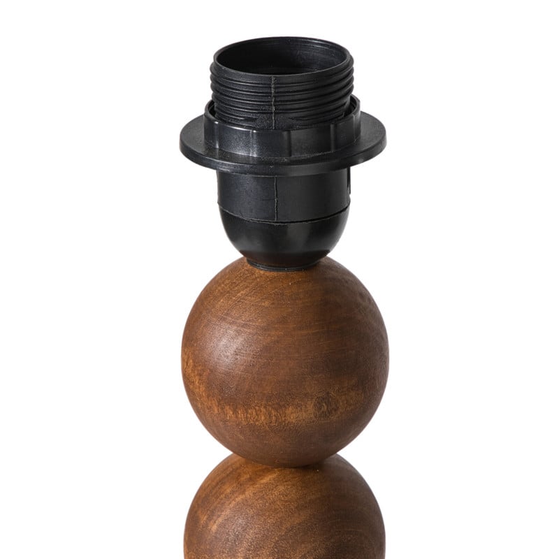 Lampvoet bollen hoog - bruin - &Oslash;25x130 cm