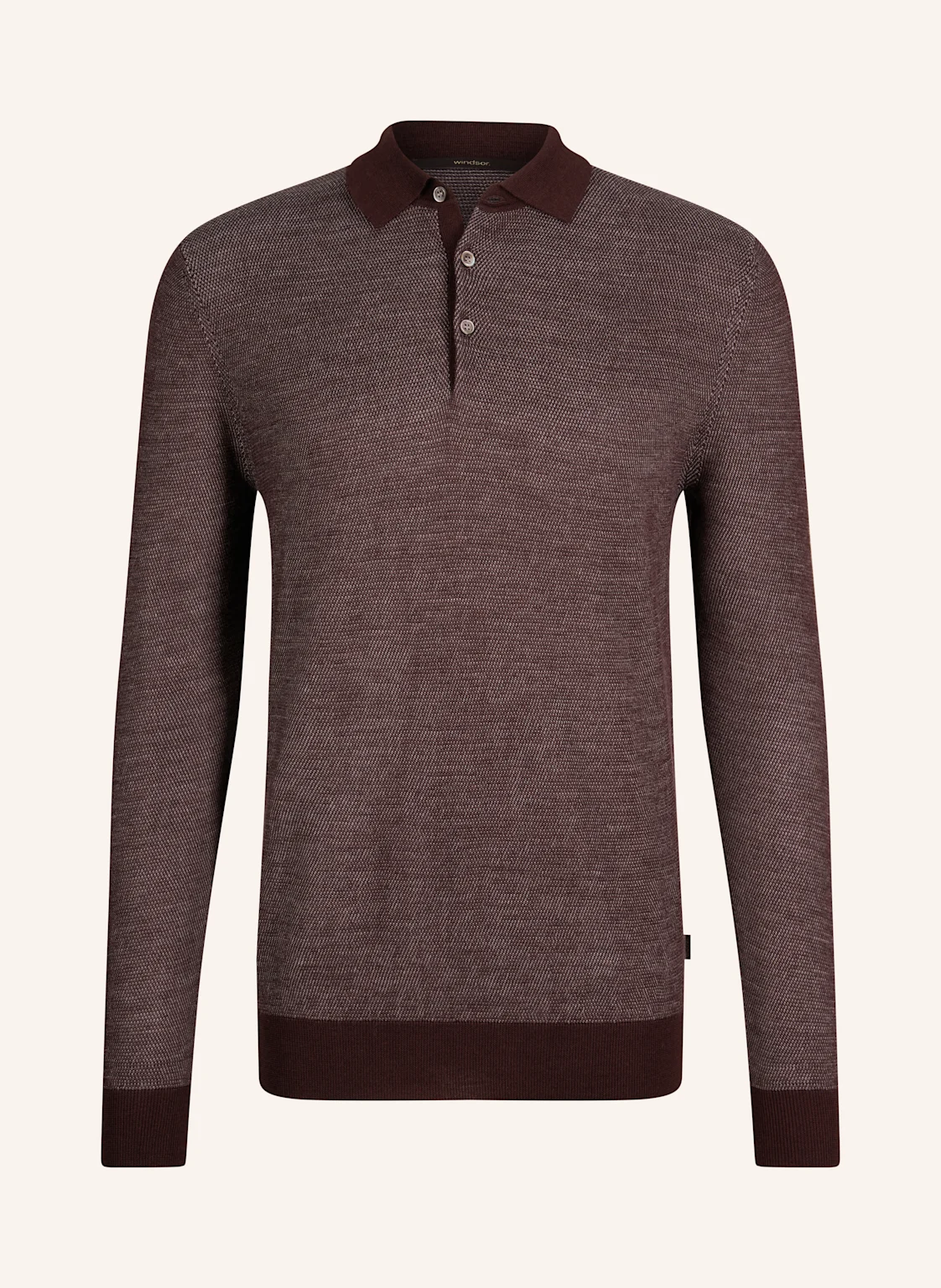 windsor. Langarm-Poloshirt