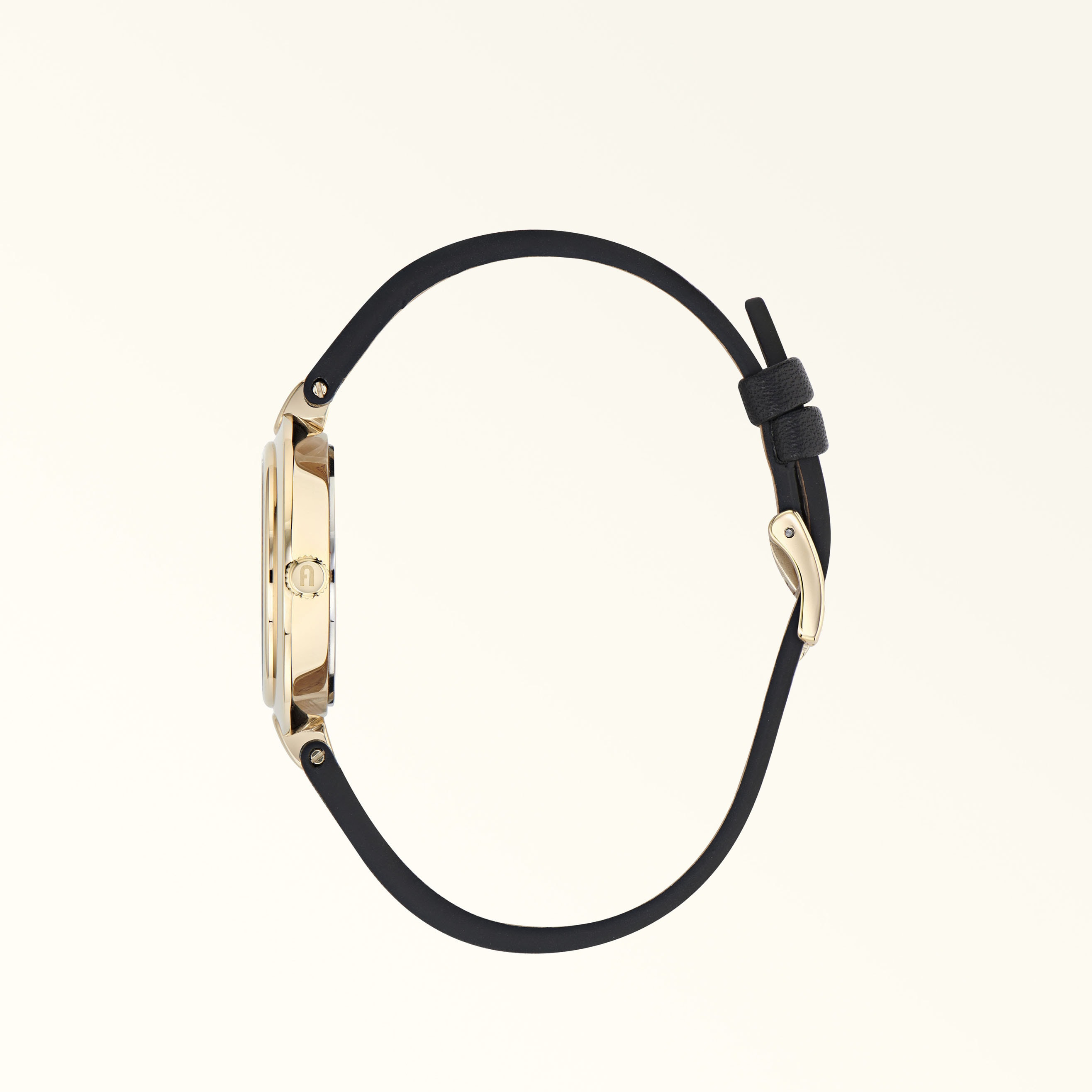 Furla Logo Links Round Case Watch