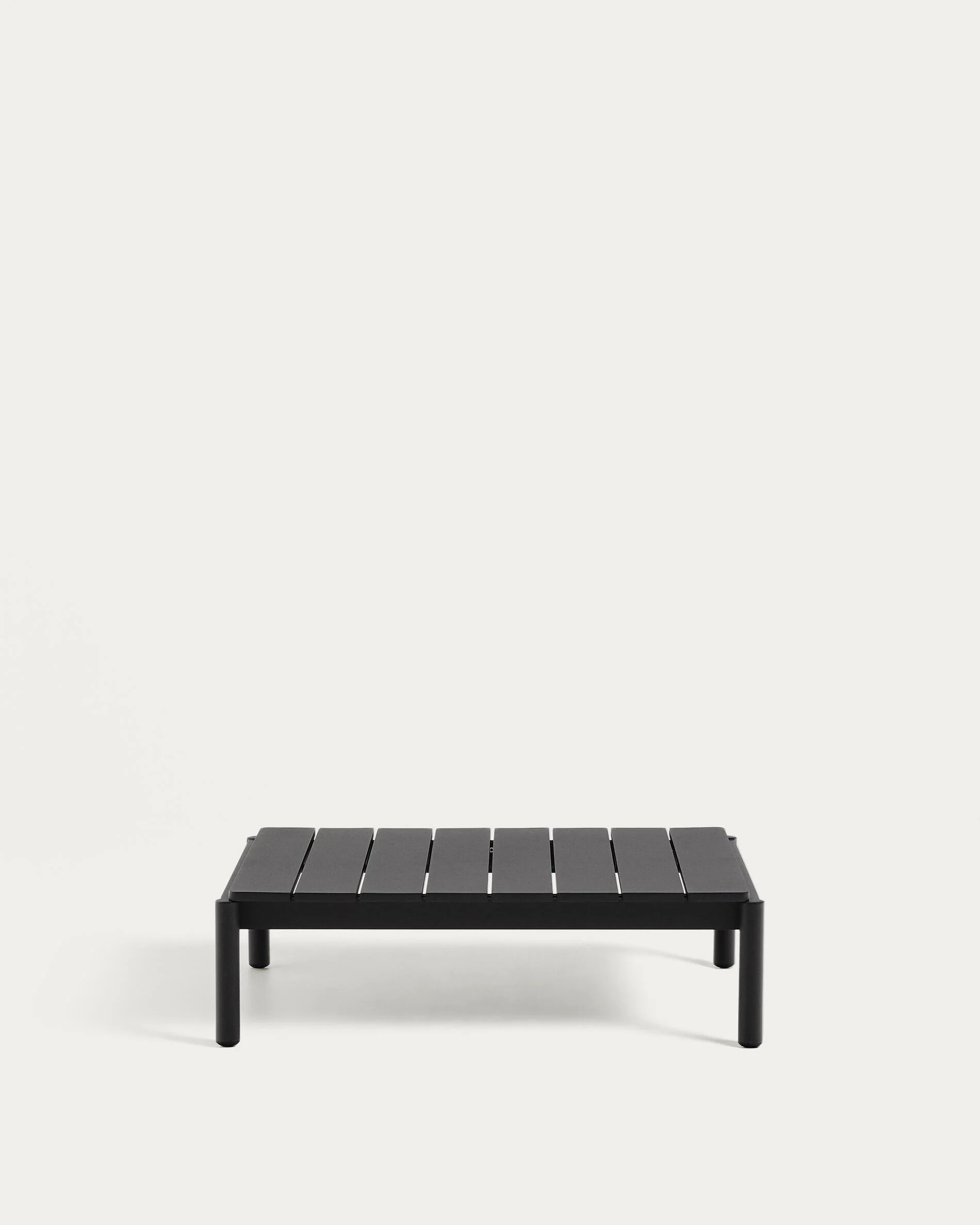 Sorells coffee table in gray aluminum 89 x 91 cm