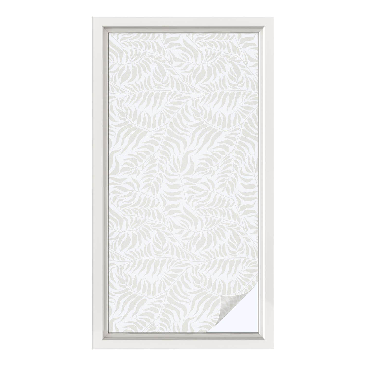 Folia dekoracyjna Liściasta elegancja ochrona prywatności 50x100 Wallfluent