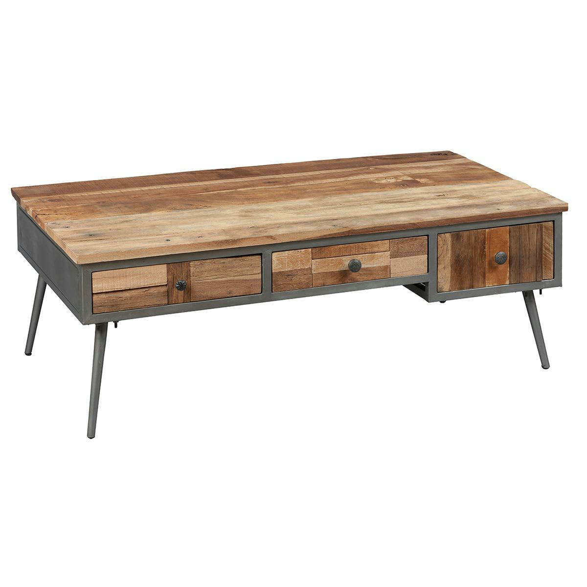 LEONARD - Table  basse rectangulaire avec tiroirs