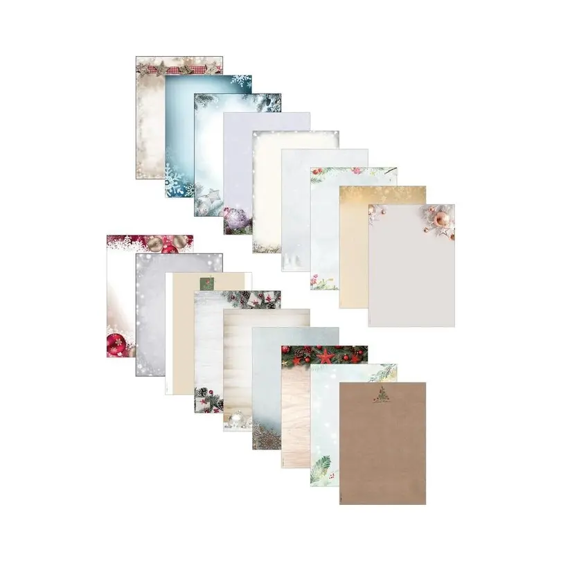 Geschenkpapier 25er-Set Charmful Christmas