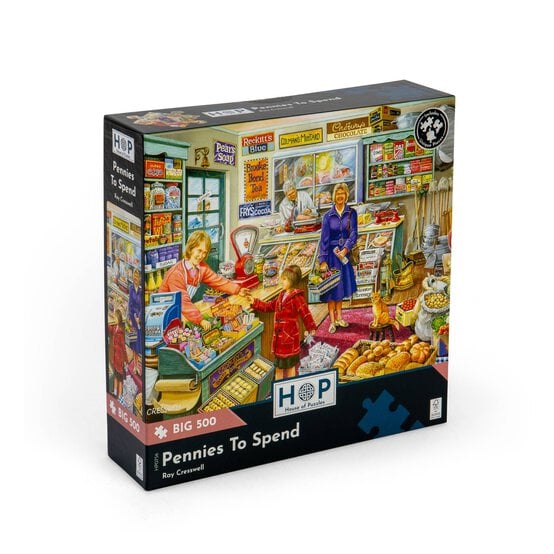 House of Puzzles Pennies to Spend Big Jigsaw Puzzle 500 Pieces