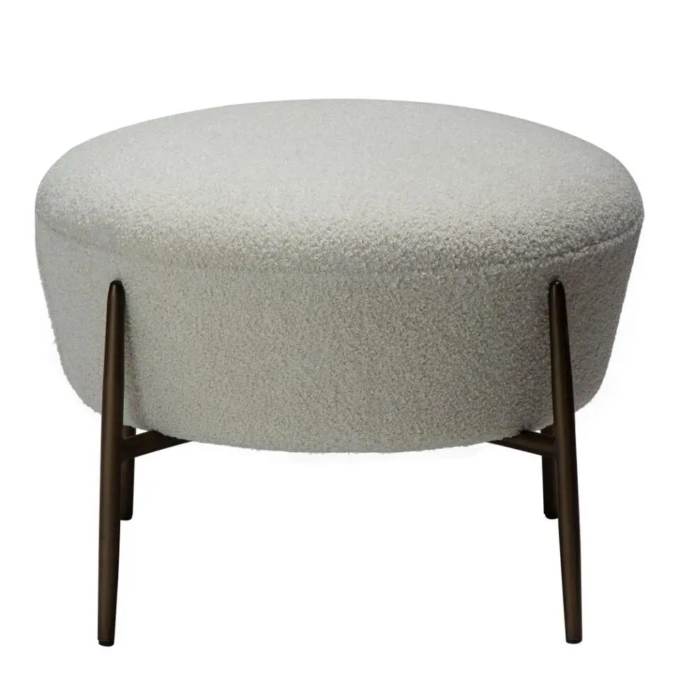 Hioshop Orbit Dan-Form poef boucl&eacute; wit