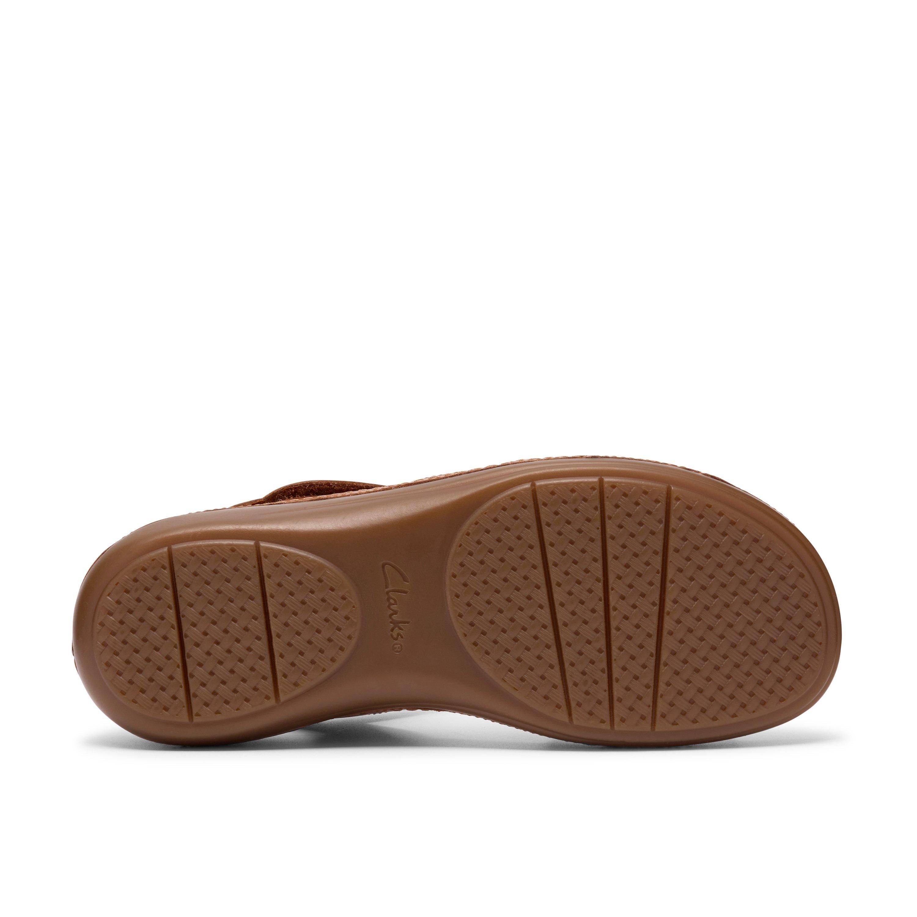 Clarks Cecily Mix Beige Combination Flat Sandals
