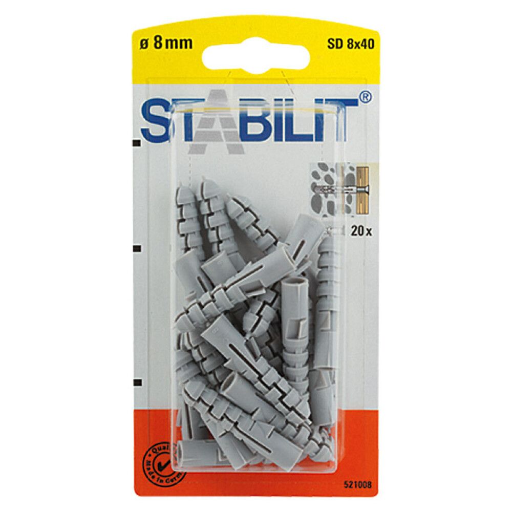 EKSPANDERPLUGG STABILIT 8X40MM 20STK