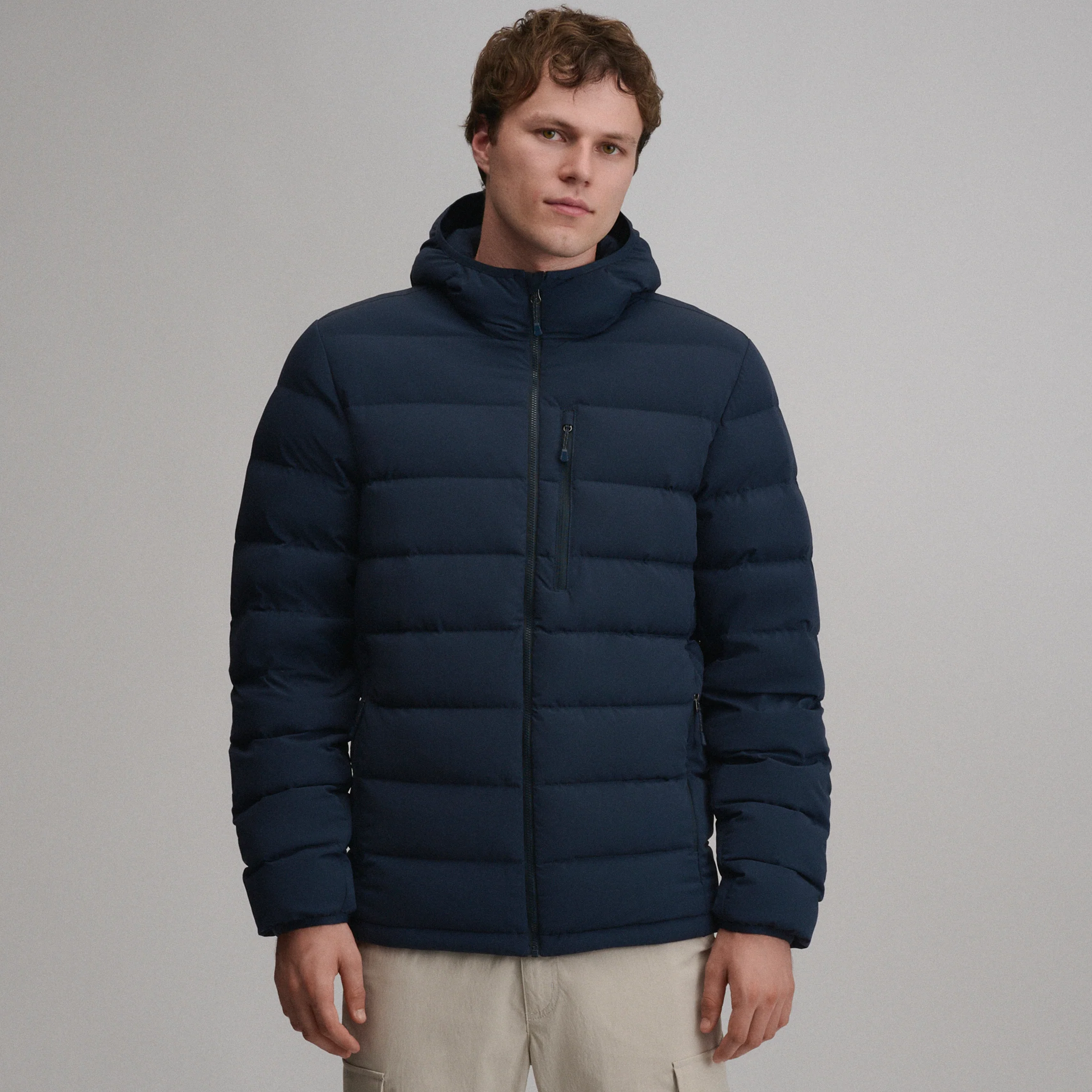 Men's EB Stretch Down Hooded Jacket