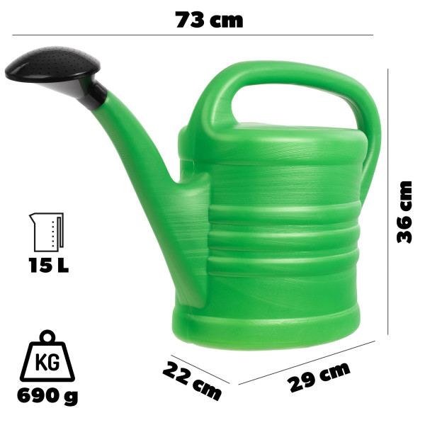 Konewka Ogrodowa Do Podlewania15L Pojemna