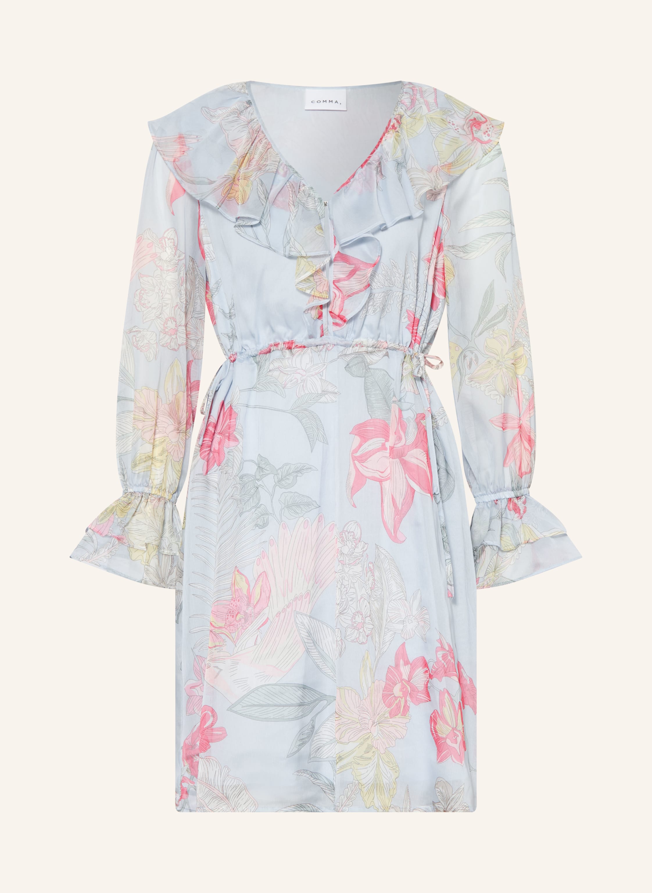 COMMA Kleid mit Volants