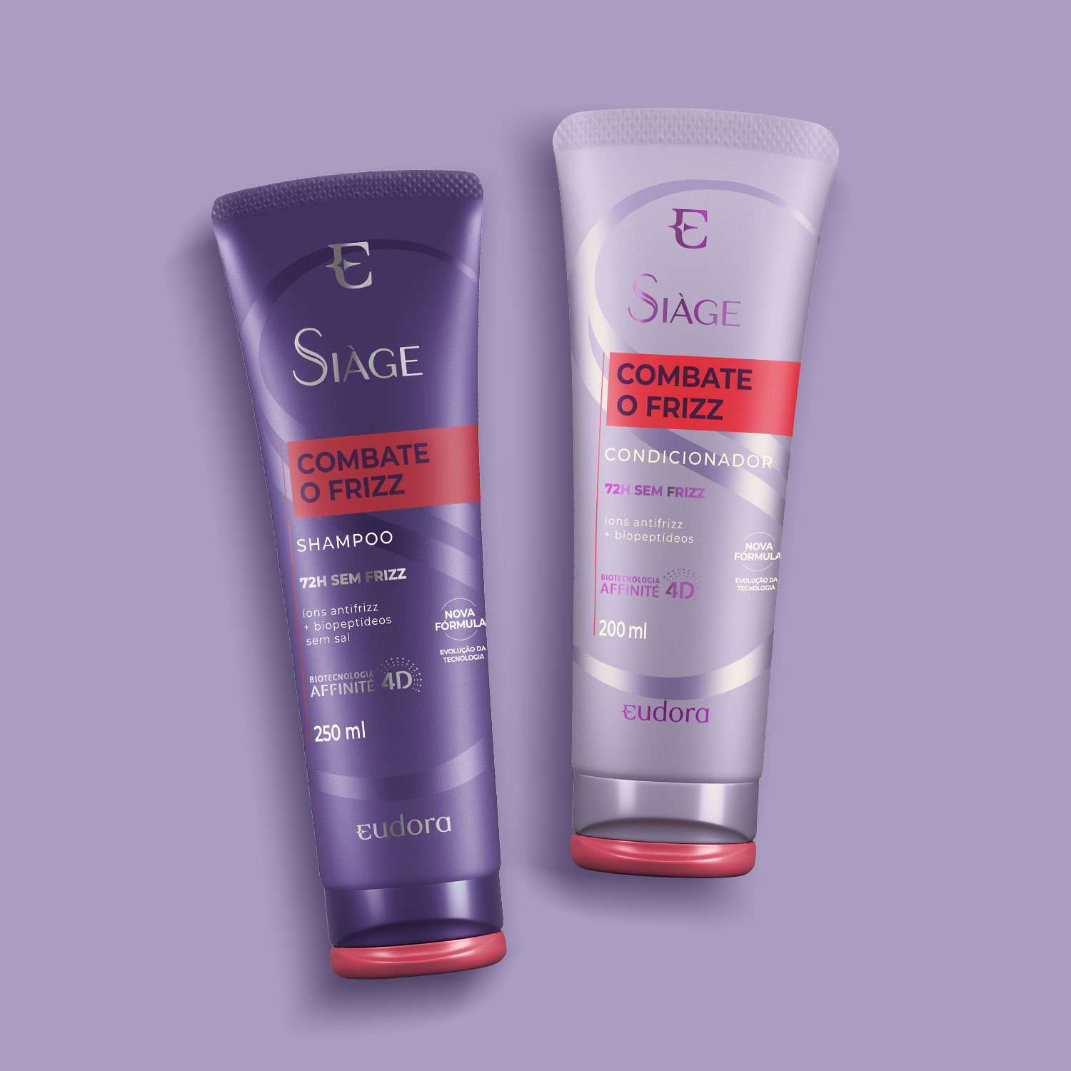 Combo Siàge Combate o Frizz: Shampoo 250ml   Condicionador 200ml