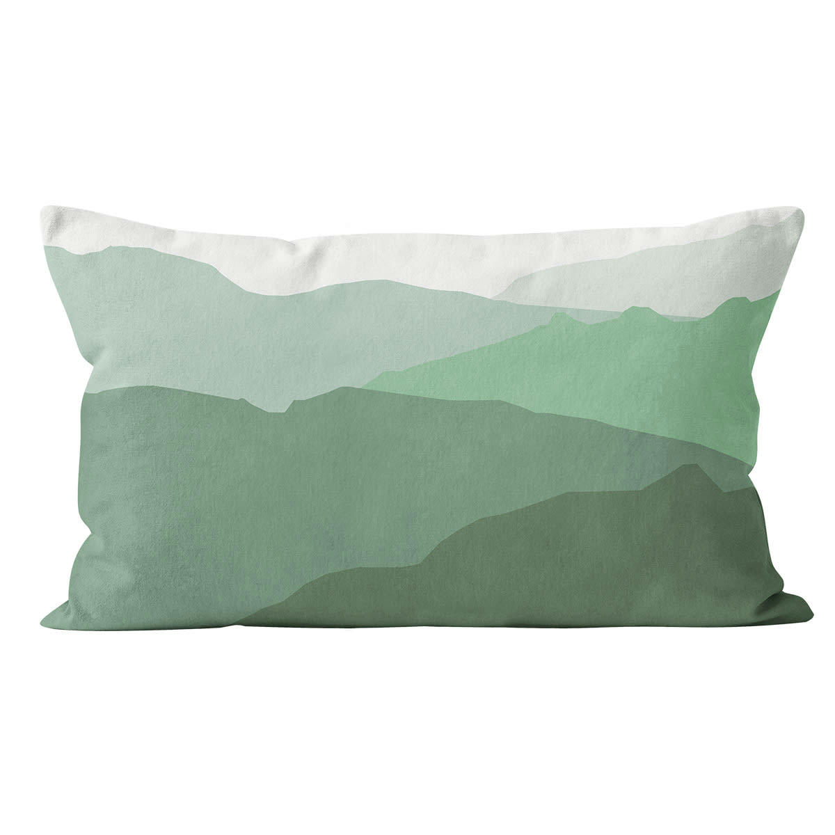 - Coussin déco velours vert 40x67cm