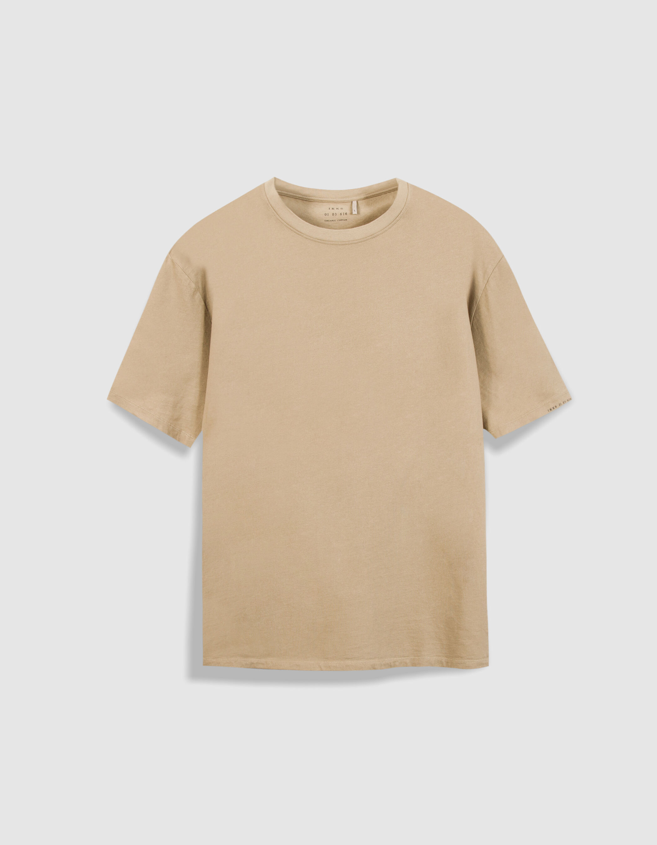 T-shirt col rond bleu ciel coton bio Homme