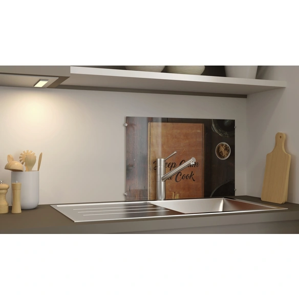 Glasboard »Keep Calm and Cook«, mehrfarbig, Glas