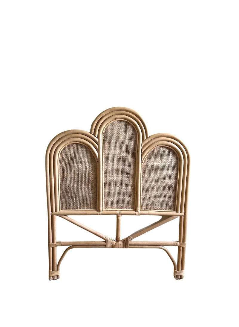 GILI - Tête de lit 1 personne rotin et cannage- 90CM