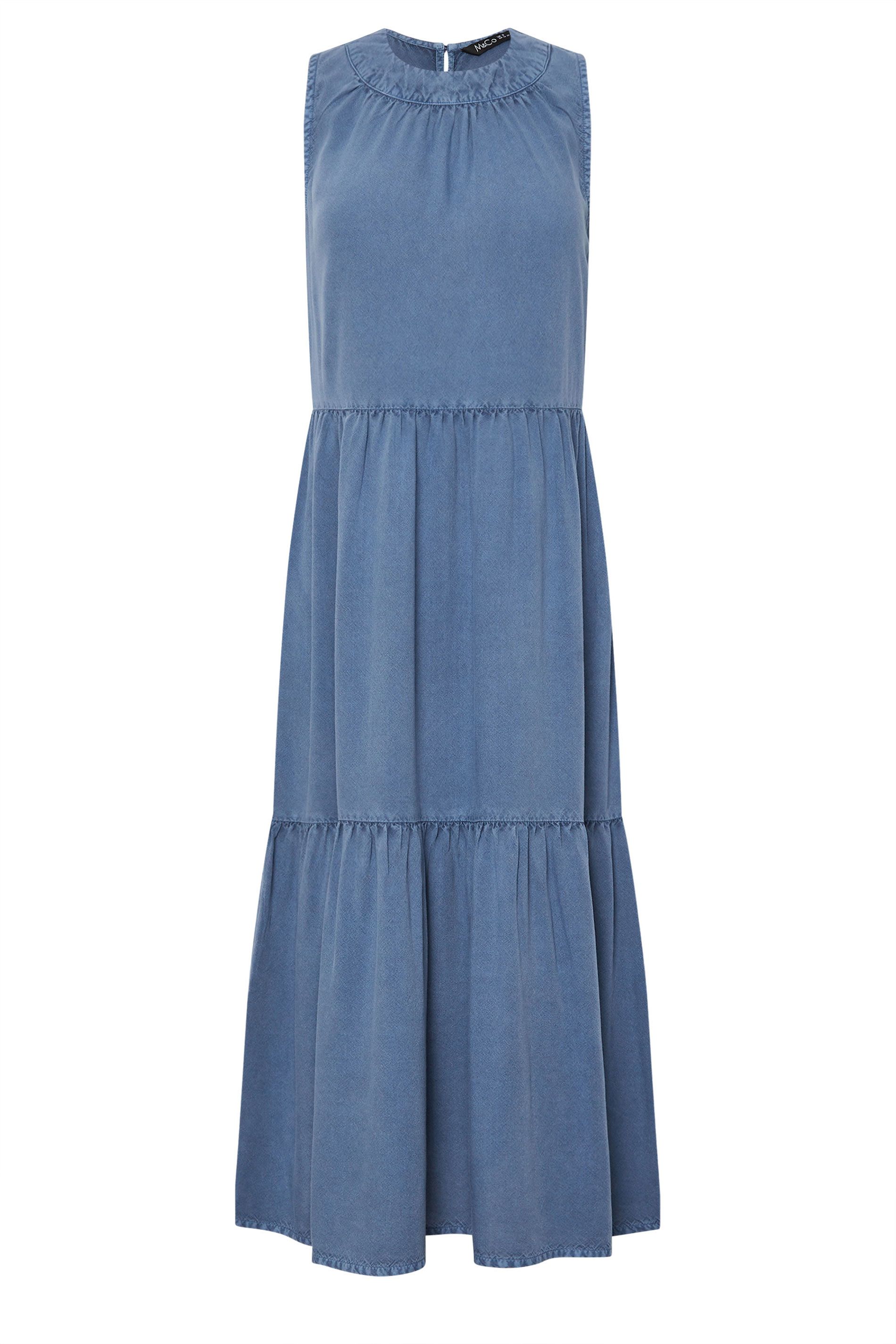 M&Co Petite Tiered Midaxi Dress