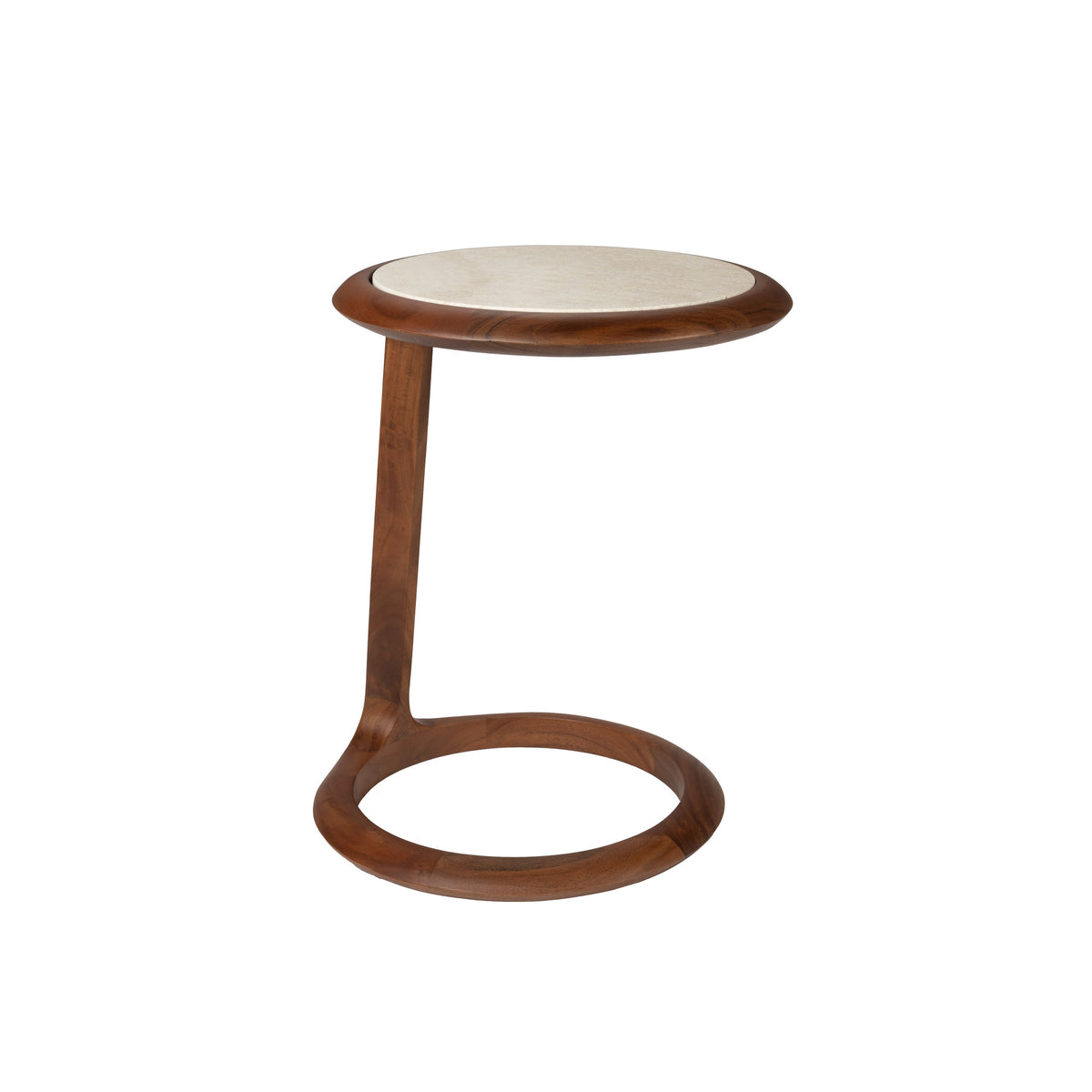 Zuiver Doppio Bijzettafel Rond Bruin