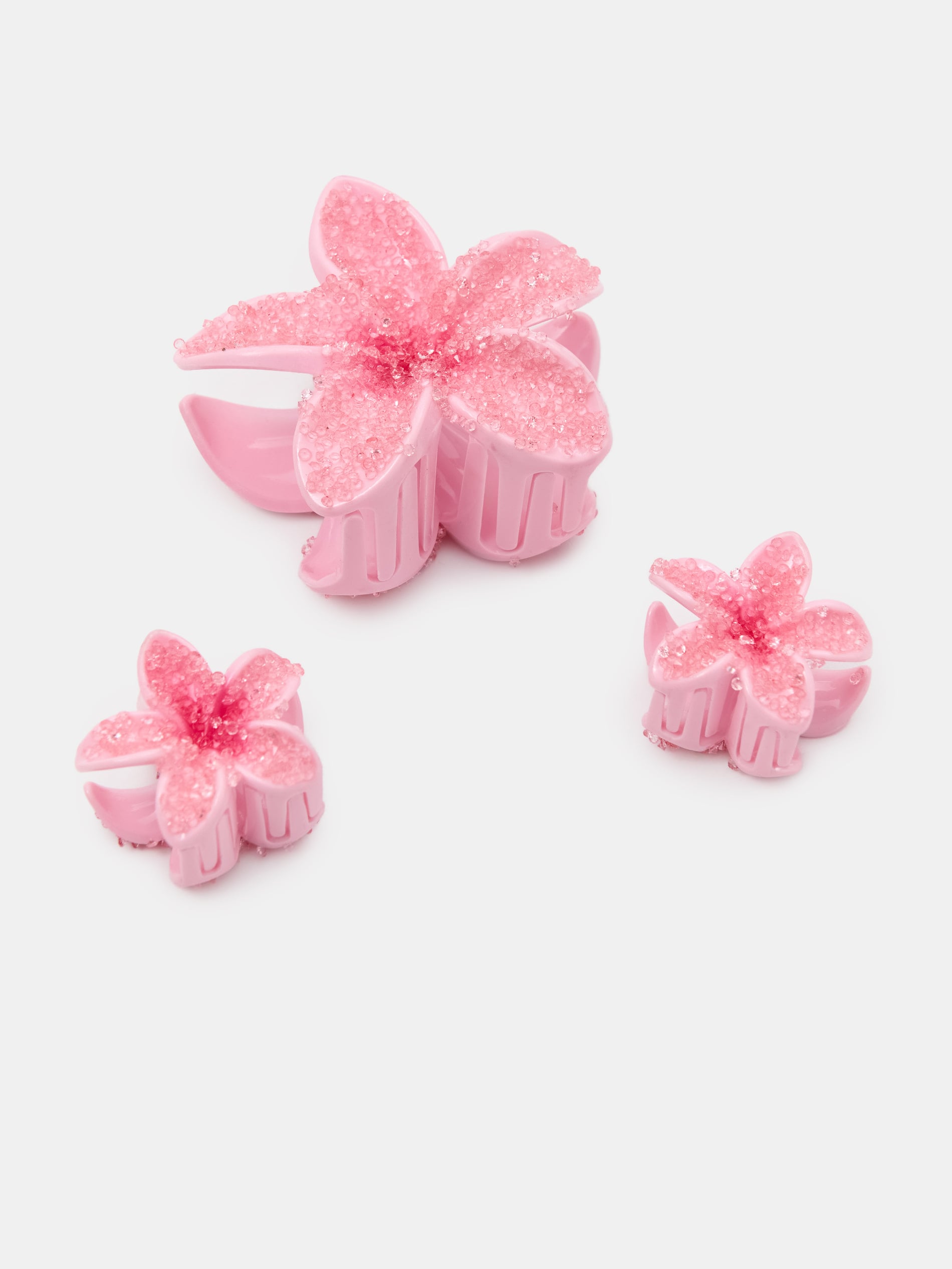 Spinki do włosów w kształcie kwiatów 3 pack