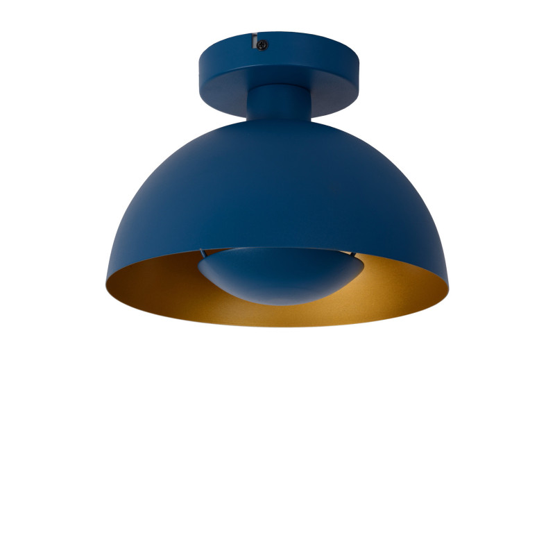 Plafonnier Siemon bleu pétrole Ø 25 cm E27 40 W LUCIDE