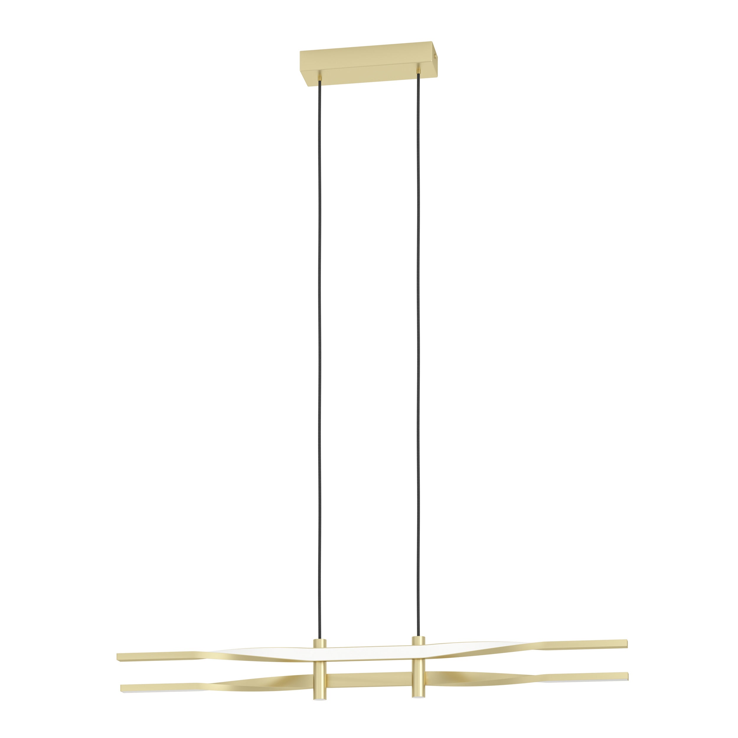 EGLO hanglamp Colmeal - led - 76 cm - goud/wit