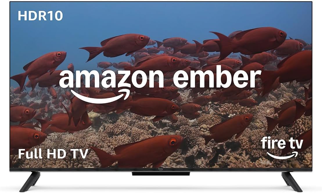 Amazon Ember 40 2-Series with Fire TV (newest model), HD smart TV with Alexa Voice Remote Enhanced, fast streaming, Dolby Audio, Ambient Experience, free and live TV, find shows faster with Alexa+