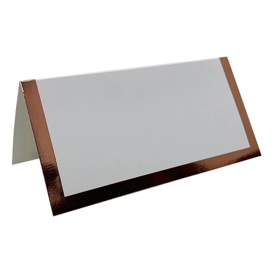 Rose Gold Border Place Cards 10 Pack