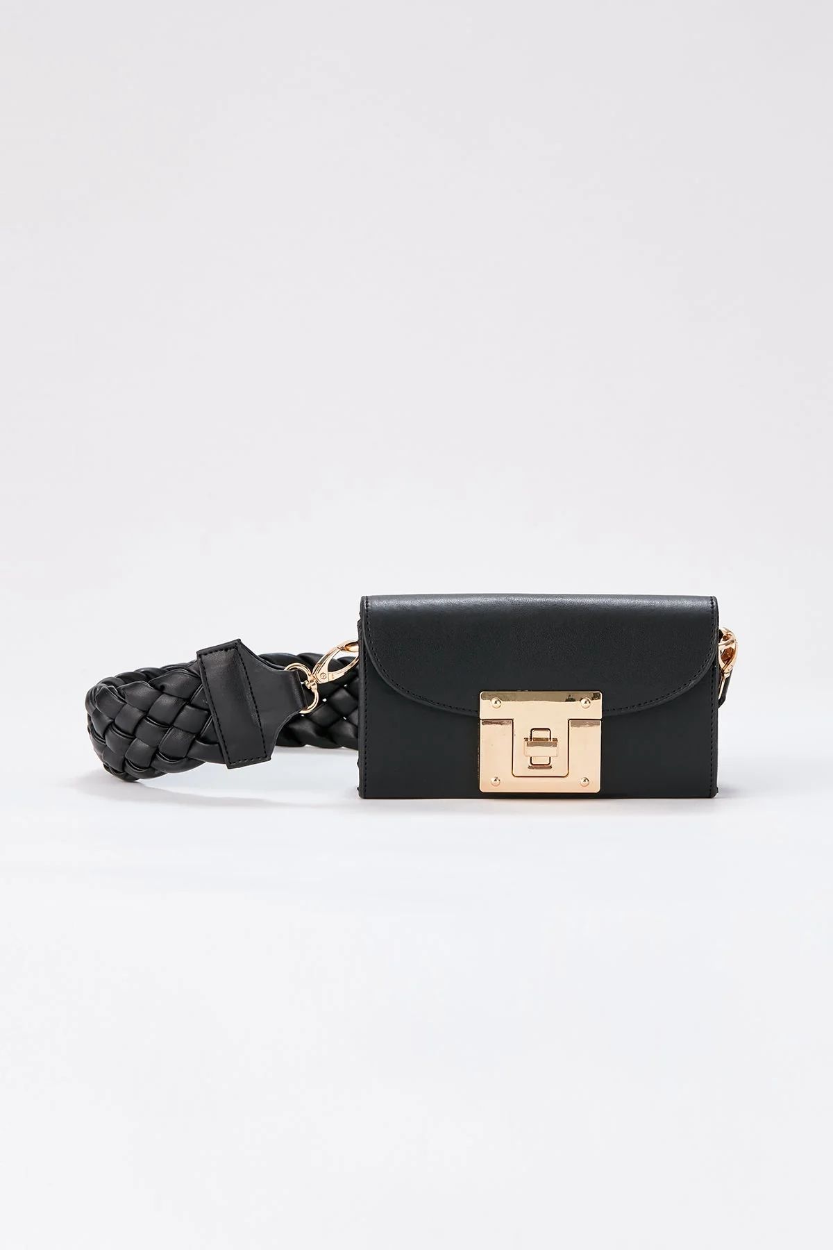 Belissh Mini Shoulder Bag with Chuncky Braided Strap